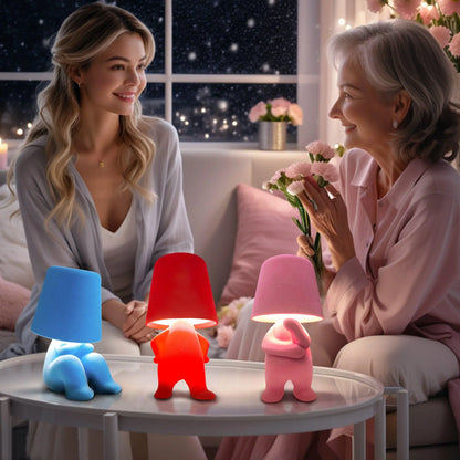 Creative Design Table Lamp, USB Rechargeable LED Night Light, 3-Way Dimmable Modern Night Lamp, Nightstand Lamp for Home, Living Room and Office, Nightlight for Bedroom #GLOBAL PICKS