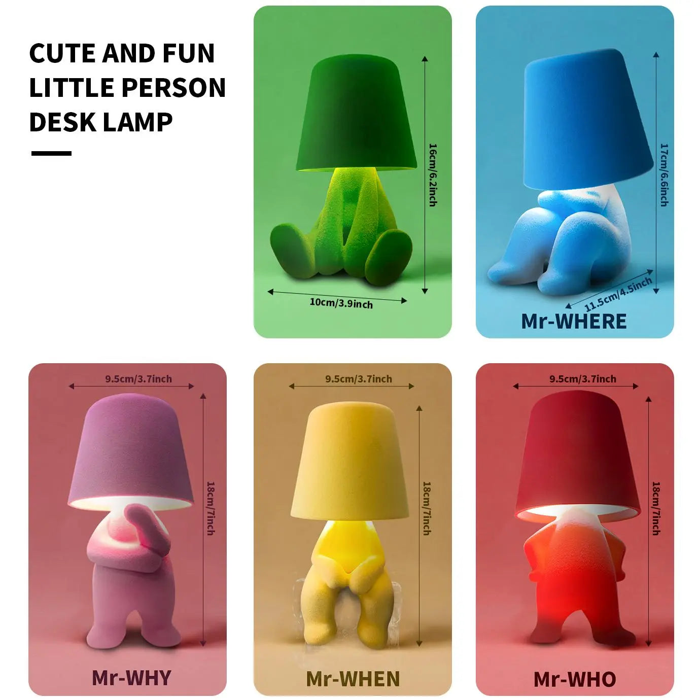 Creative Design Table Lamp, USB Rechargeable LED Night Light, 3-Way Dimmable Modern Night Lamp, Nightstand Lamp for Home, Living Room and Office, Nightlight for Bedroom #GLOBAL PICKS